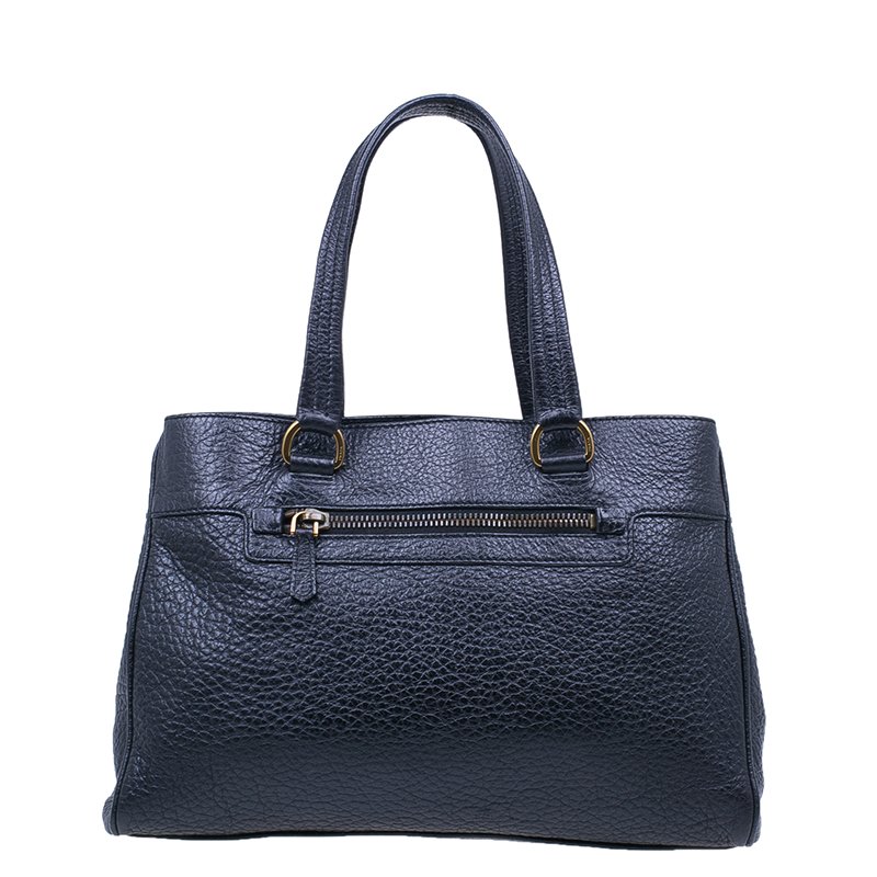 prada pebbled leather tote
