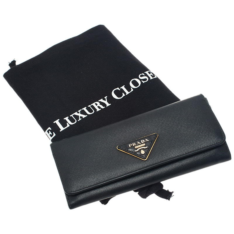 prada saffiano triangle wallet