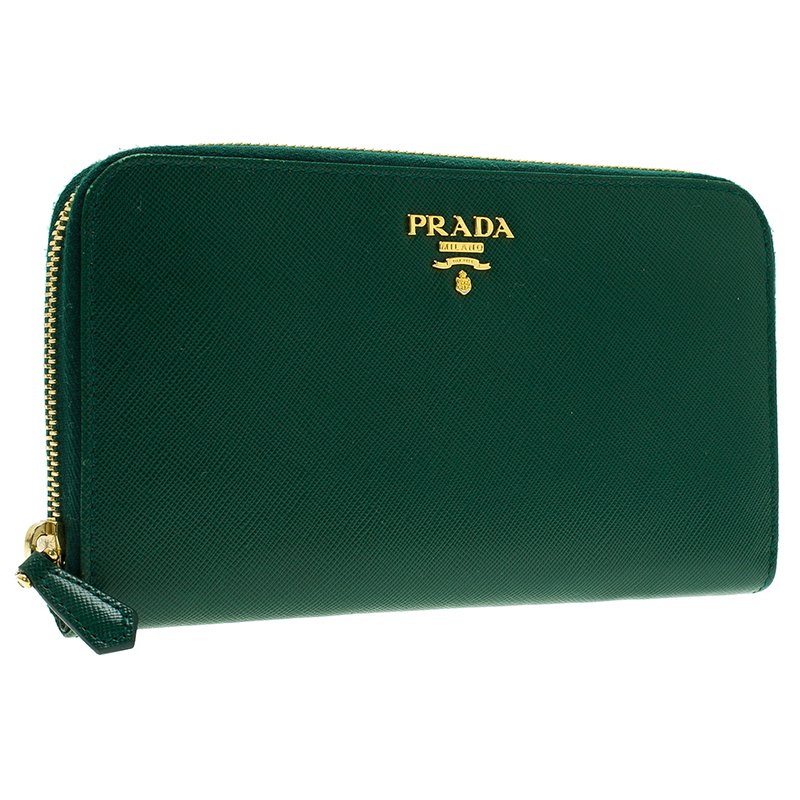 Green Leather Shoulder Bag | PRADA