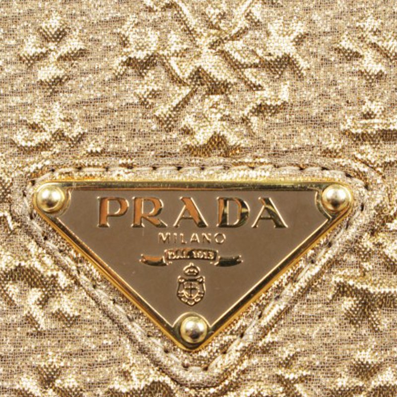 Prada Gold Broccato Corda CL Shoulder Bag With Chain Prada | TLC