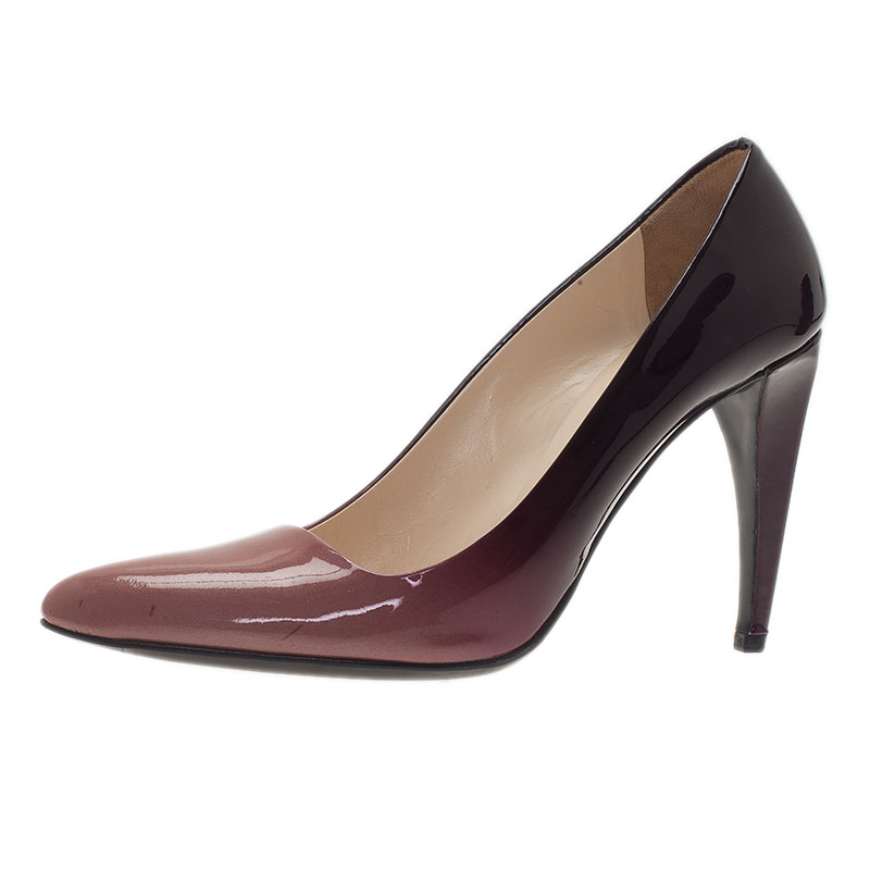 Prada Purple Shaded Leather Pointed Toe Pumps Size 37 Prada | The ...