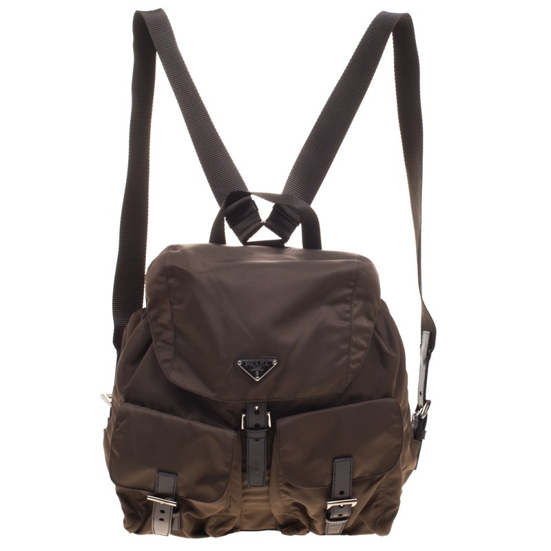 prada backpack green