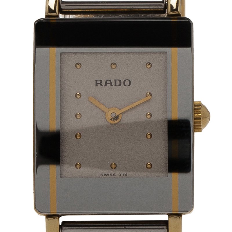Rado White Stainless Steel Integral Women's Wristwatch 20MM