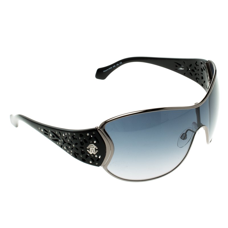 Pre Owned نظارة شيلد روبرتو كافالي أليكون 803S  سوداء