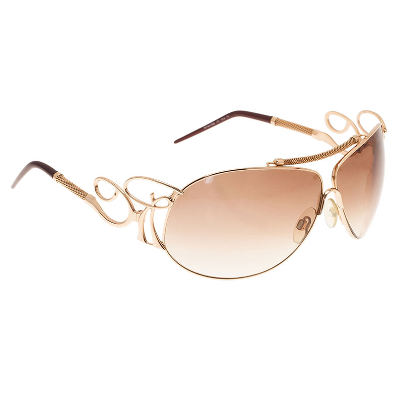 Pre Owned نظارة شمسية روبرتو كافالي كاميا ذهبي