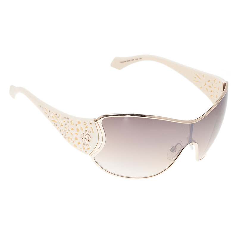 Pre Owned Roberto Cavalli Cream Alcyone Sunglasses
