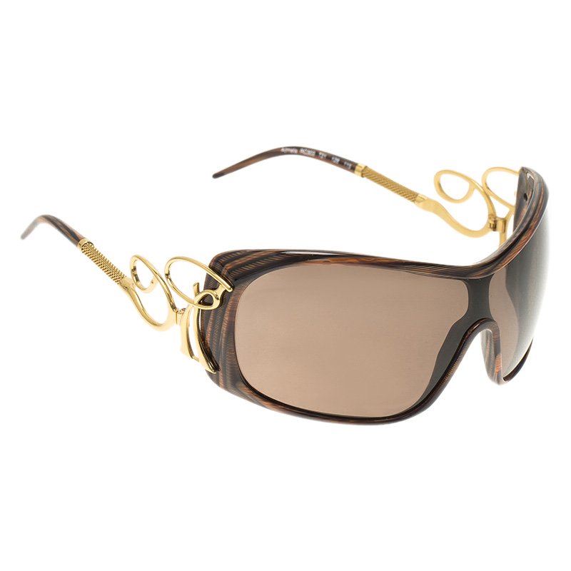 Pre Owned نظارة شمسية روبرتو كافالي أدميتا بني