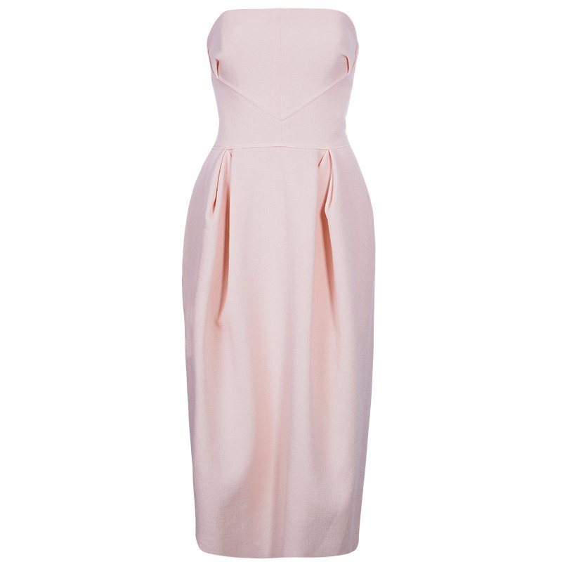Pre Owned Roksanda Ilincic Pink Strapless Lawson Dress M
