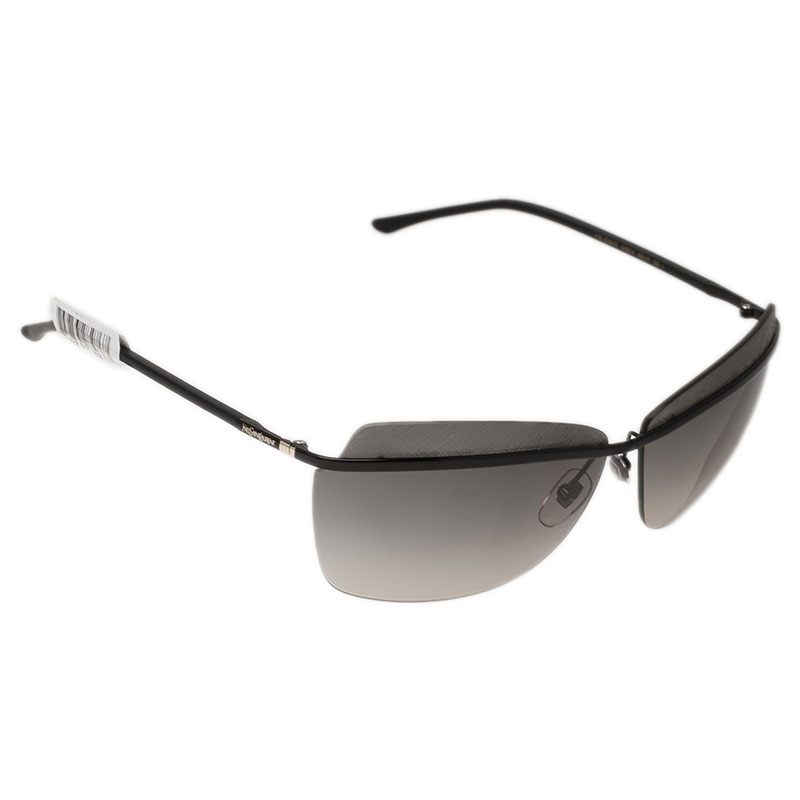 Saint Laurent Paris Black 6361 Rimless Sunglasses 