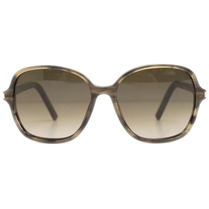 مملوكة مسبقًا Saint Laurent Paris Brown Square Sunglasses