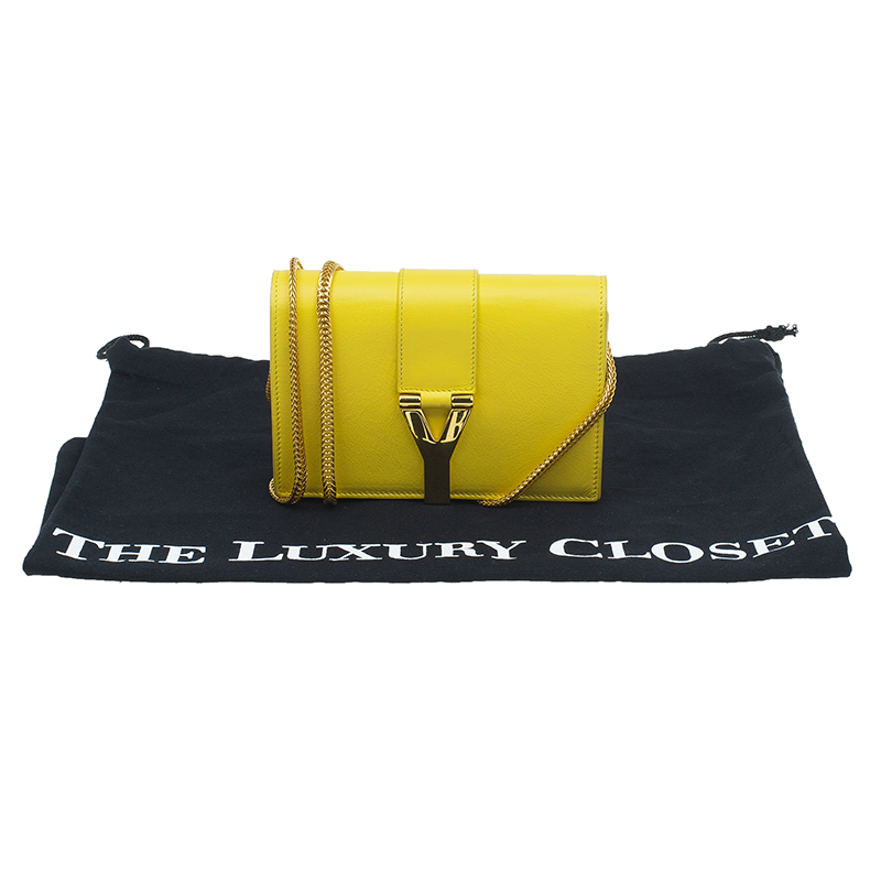 Mini Y Ligne Pochette Crossbody Bag Yellow