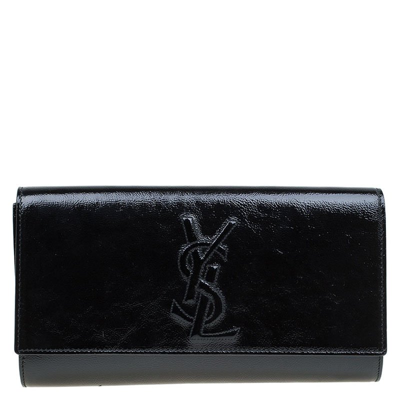 ysl patent leather clutch