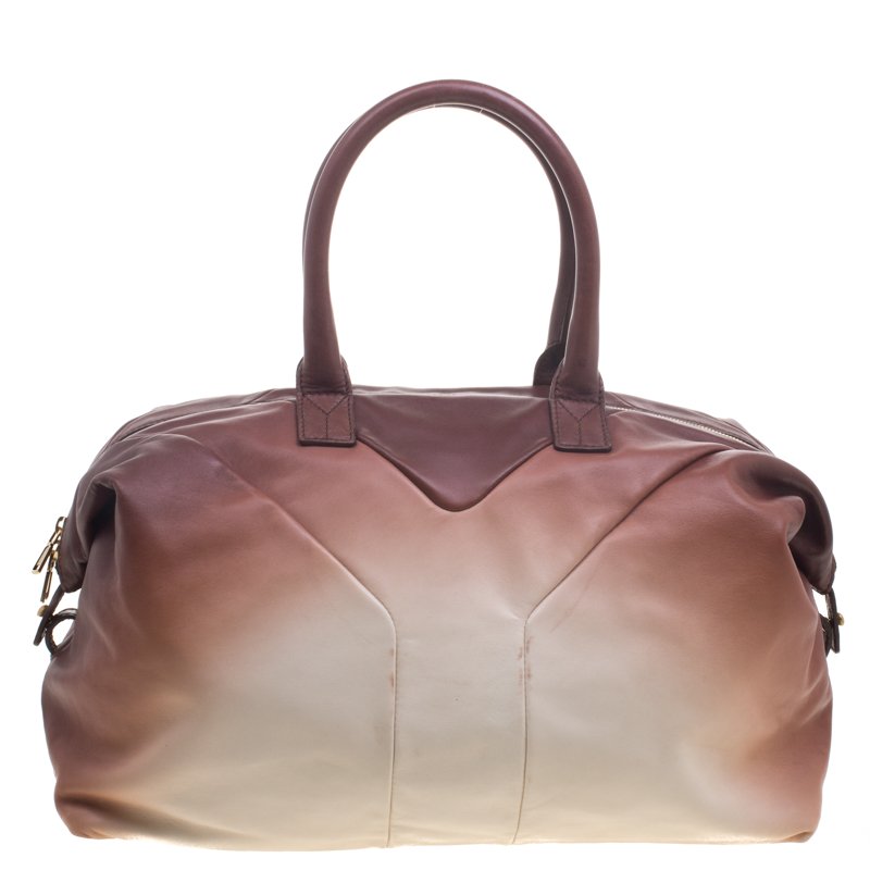 Pre Owned حقيبة سان لوران باريس ايزي واي متوسطة جلد آومبريه