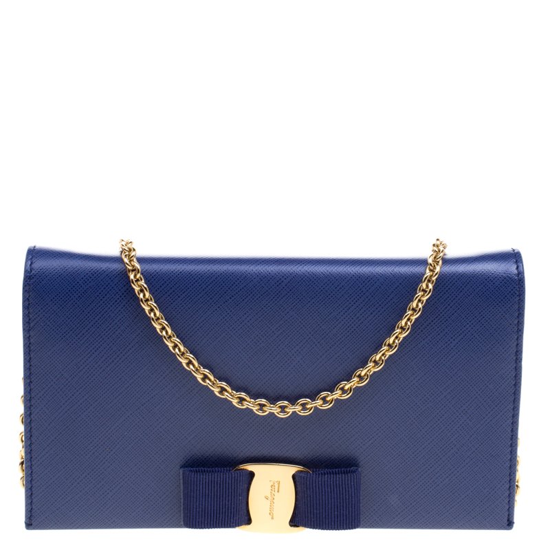 Ferragamo miss vara wallet on chain hot sale