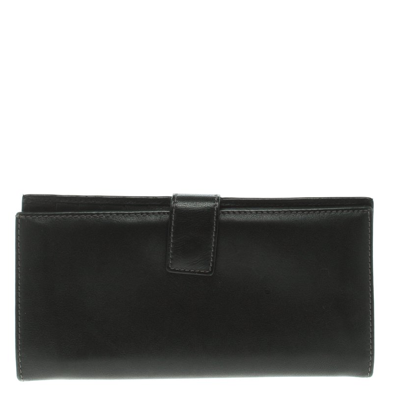 Pre Owned Salvatore Ferragamo Leather Continental Wallet