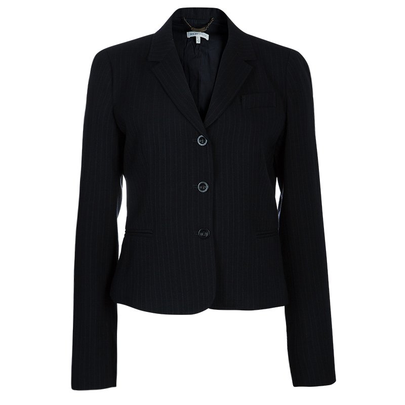 See by Chloe Black Pinstripe Tailored Blazer M