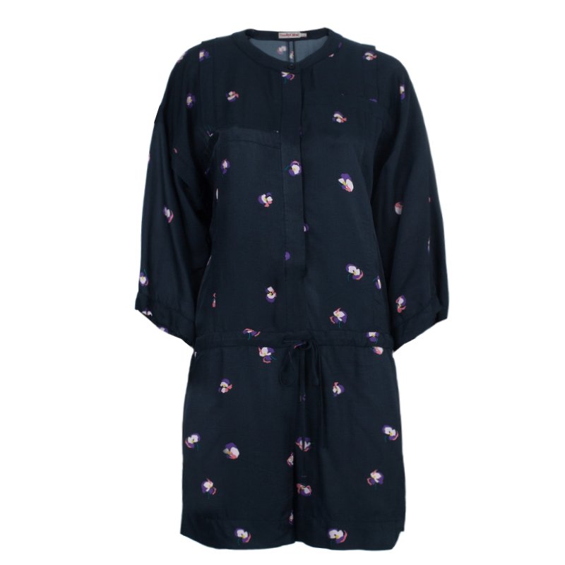 Pre Owned See by Chloe Long Sleeve Floral Print Romper S