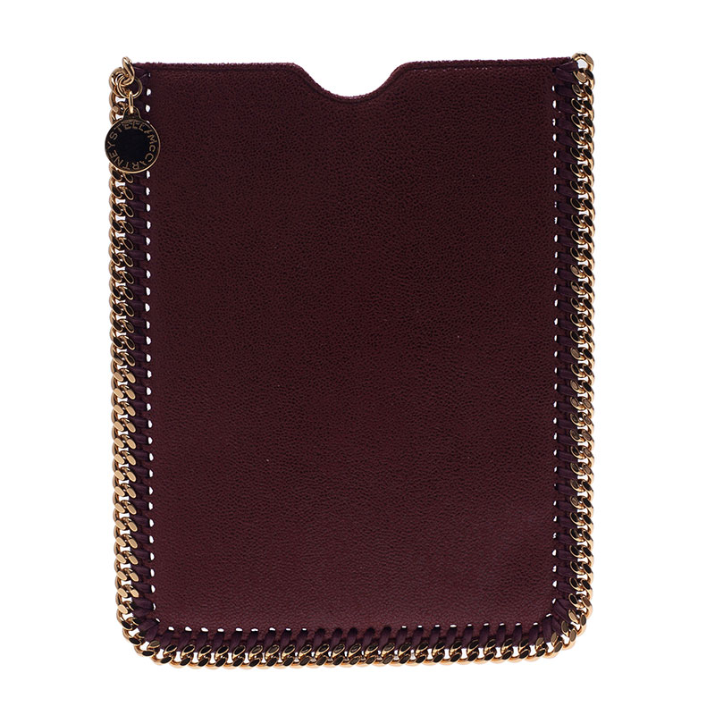 Pre Owned Stella McCartney Burgundy Fallabella iPad Case