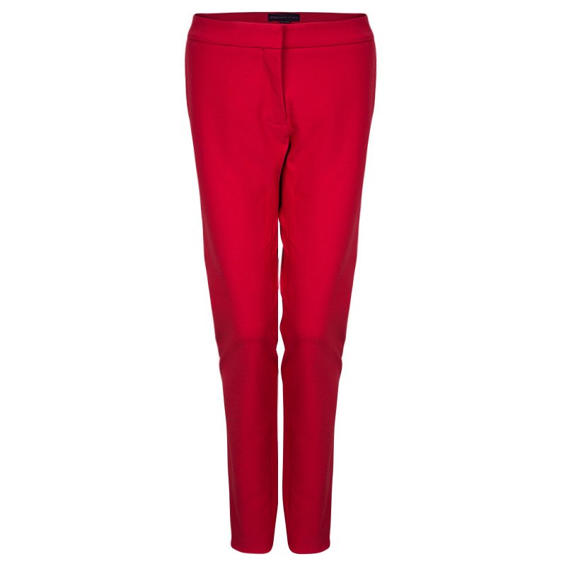 Pre Owned Stella McCartney Red Tailored Trousers M