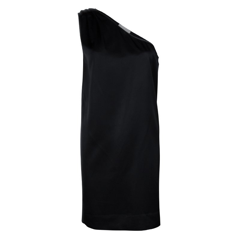 Pre Owned Stella McCartney Black One Shoulder Dress M