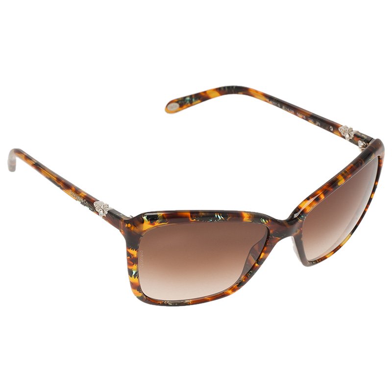 Pre Owned Tiffany & Co. Brown TF4057B Cat Eye Sunglasses