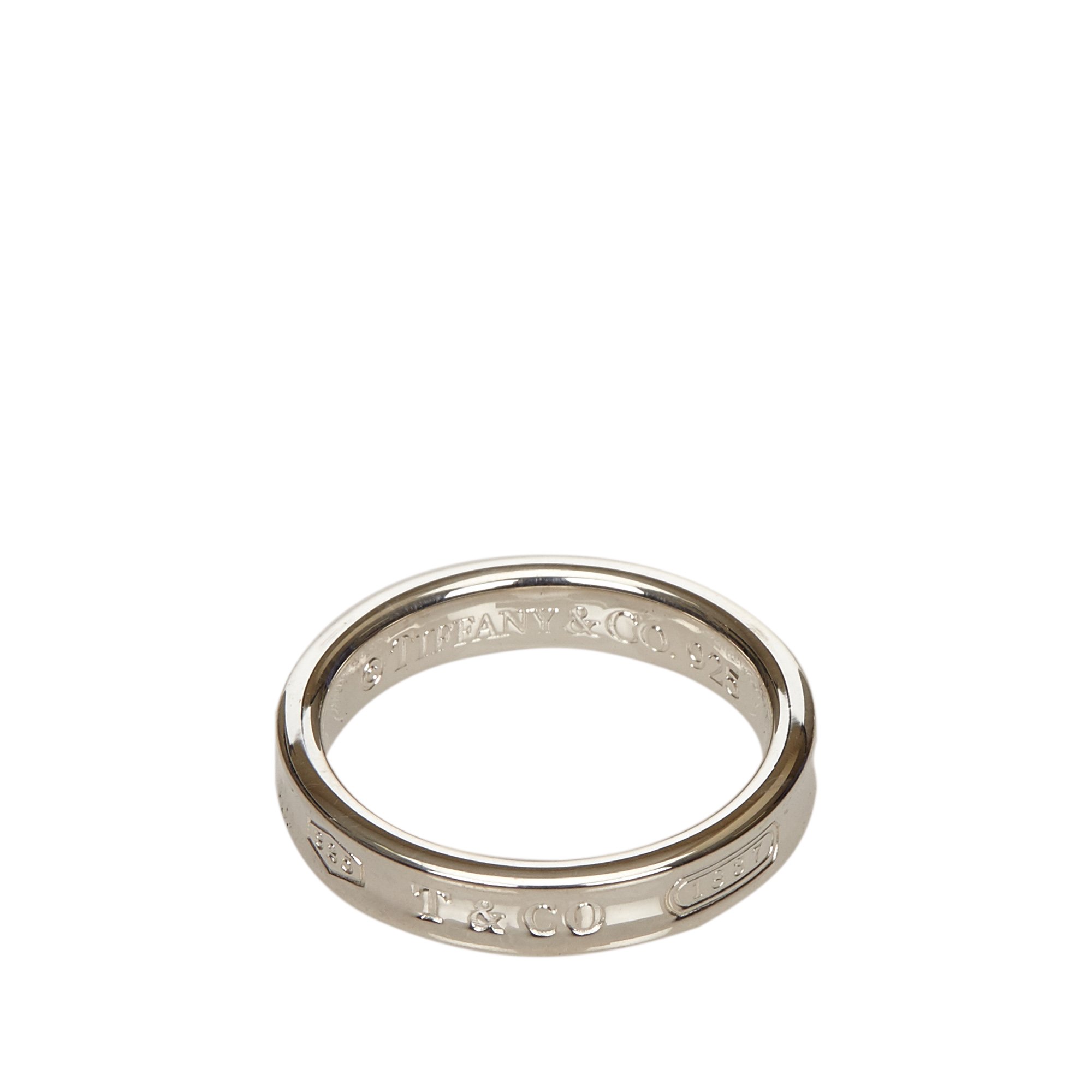 مملوكة مسبقًا Tiffany & Co. Tiffany 1837 Silver Ring Size 54