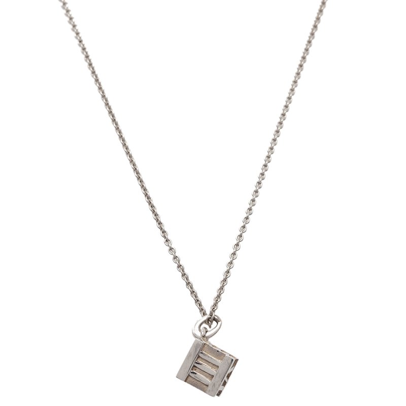 Tiffany & Co. Atlas Silver Pendant Necklace