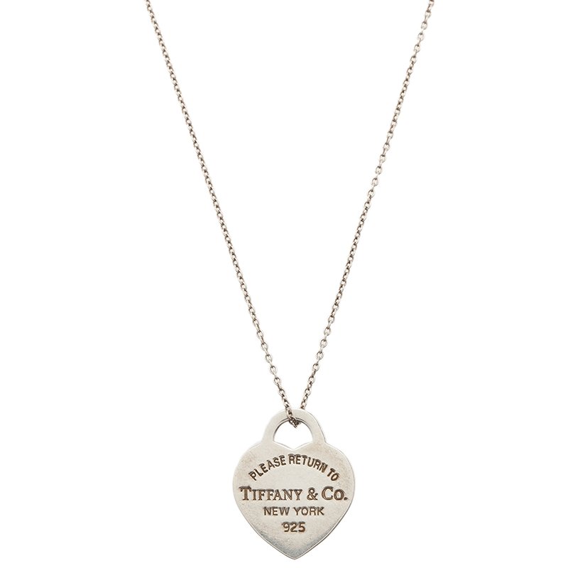 tiffany 925 heart necklace