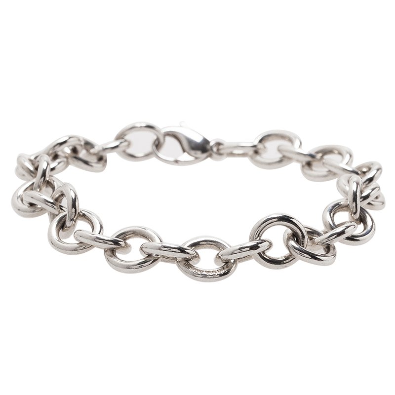 tiffany round link bracelet
