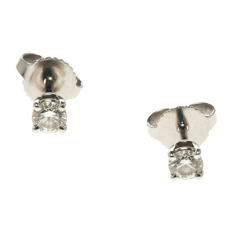 tiffany platinum diamond earrings