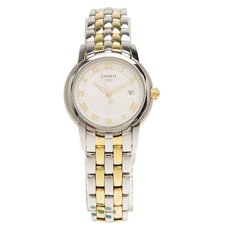 Tissot White Stainless Steel Ballade III Women's Wristwatch 28MM