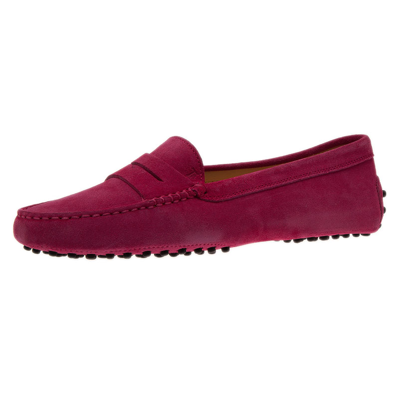 pink penny loafers