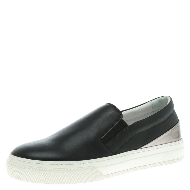 Tod's Two Tone Leather Slip On Sneakers Size 36.5