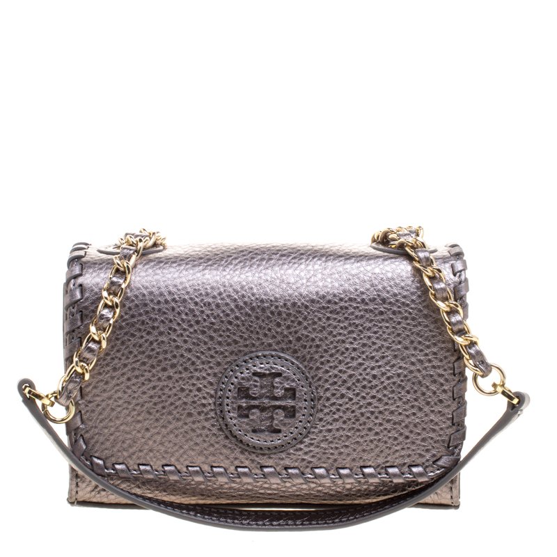 Tory burch marion shrunken shoulder bag sale