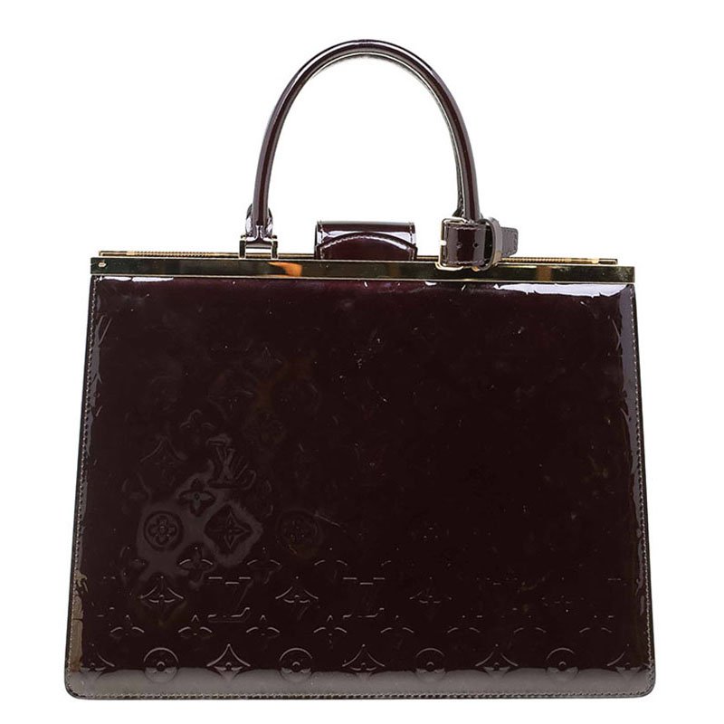 مملوكة مسبقًا Louis Vuitton Amarante Monogram Vernis Deesse GM Bag