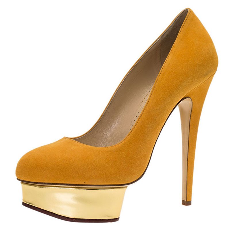 mustard yellow pumps