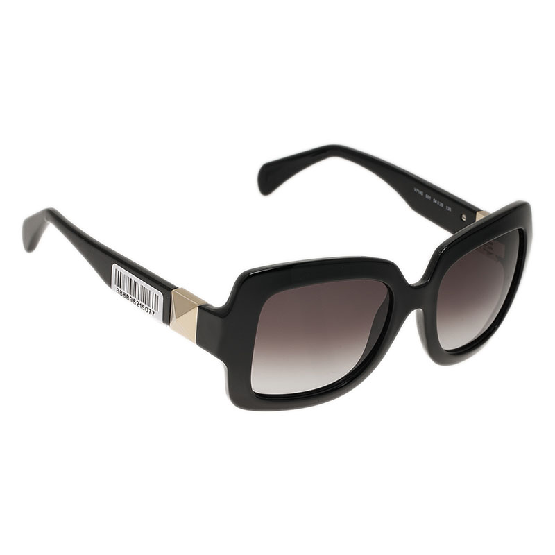 Valentino Black V714S Superstud Square Sunglasses