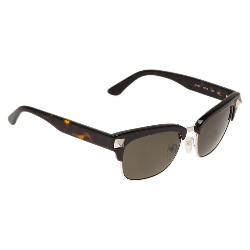 Pre Owned Valentino Black V118S Rockstud Sunglasses