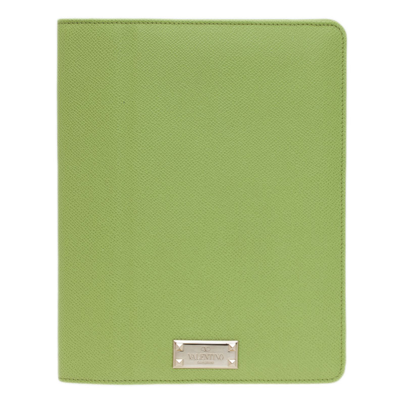 Valentino Green Leather iPad Case