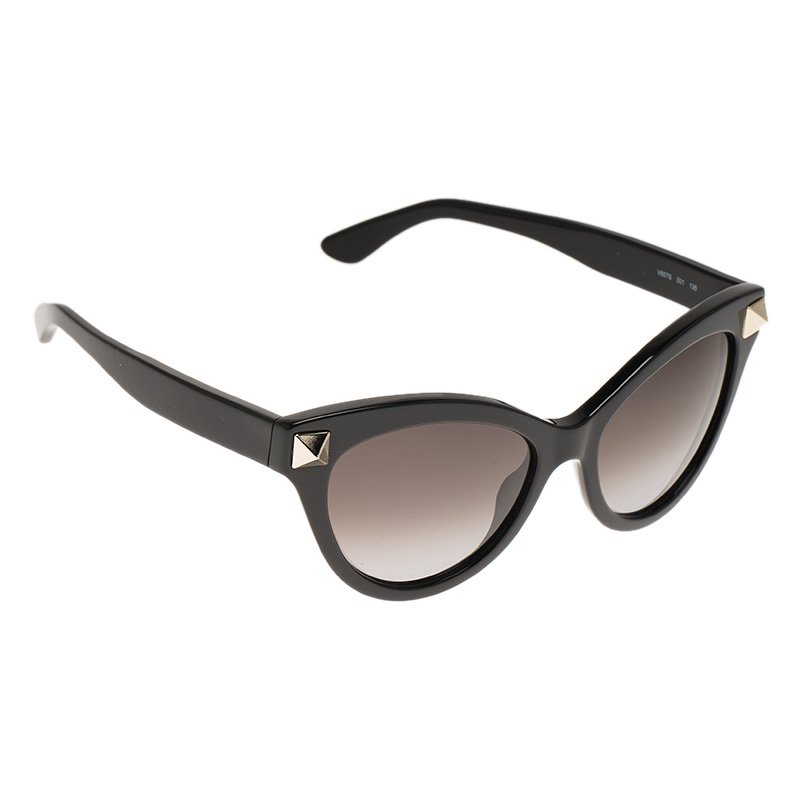 Valentino Black Sunglasses with Amazing Braided Detail!