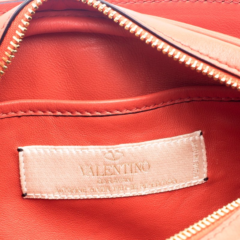 Only 519.60 usd for Valentino Bag, Red Leather V-logo Crossbody Online at  the Shop