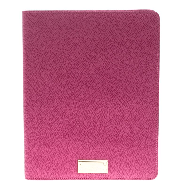 Pre Owned Valentino Pink Leather iPad Case