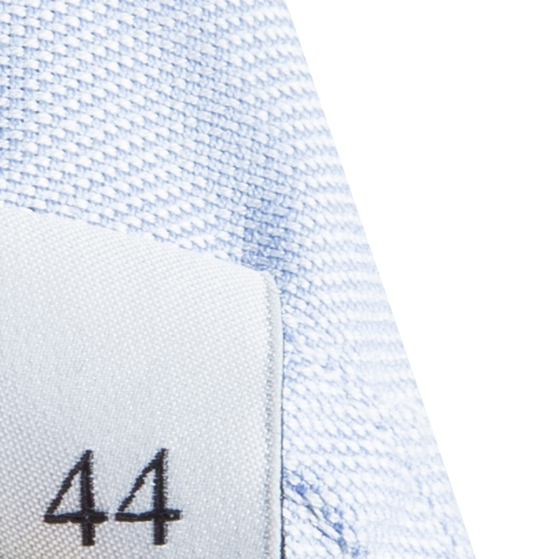 Valentino Blue Tie Neck Long Sleeve Shirt M Valentino | TLC