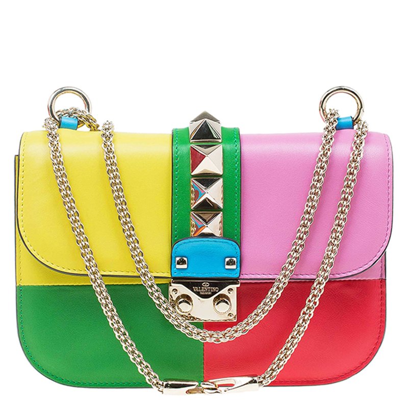 Valentino multicolor rockstud on sale bag