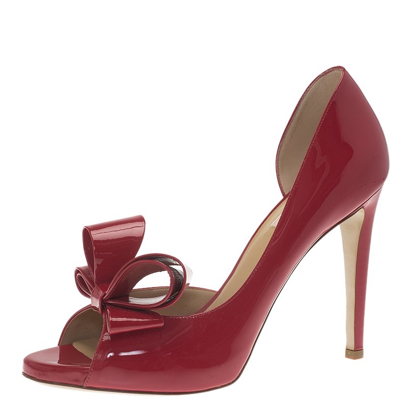 valentino red bow heels