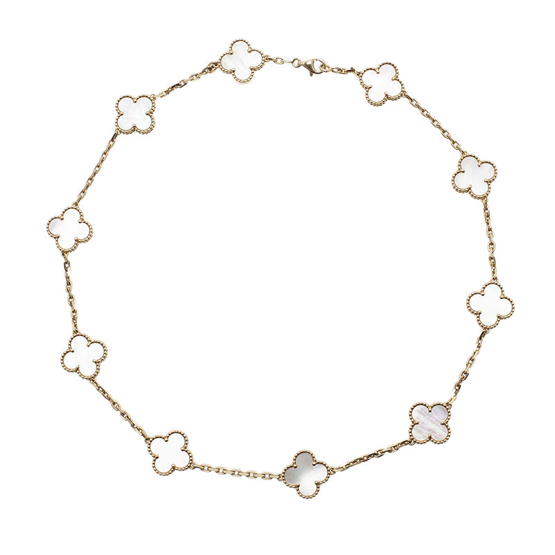 van cleef 10 motif necklace