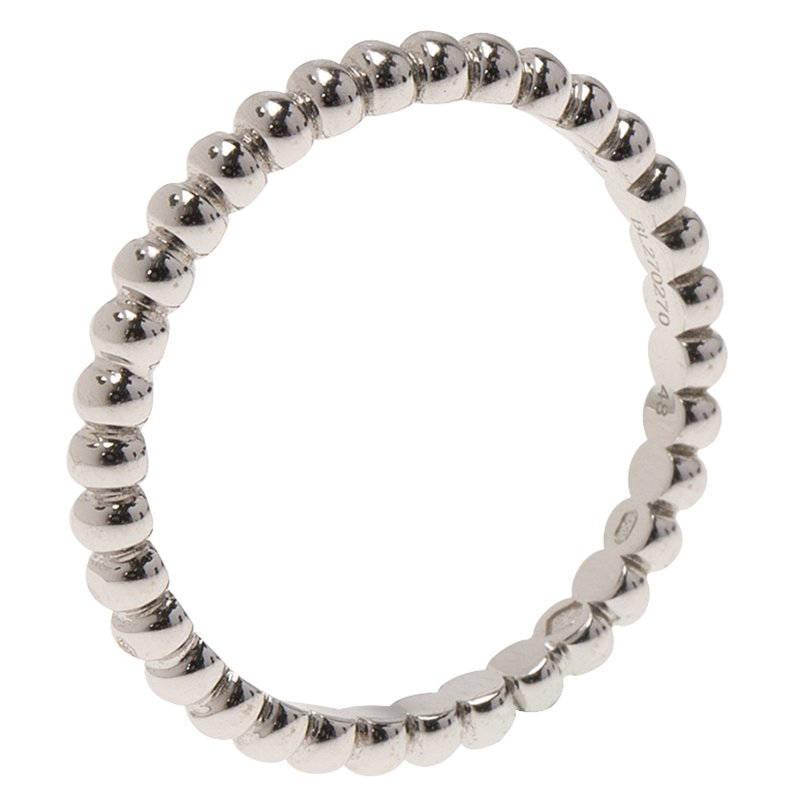 مملوكة مسبقًا Van Cleef & Arpels Perlee Pearls of Gold White Gold Ring Size 48