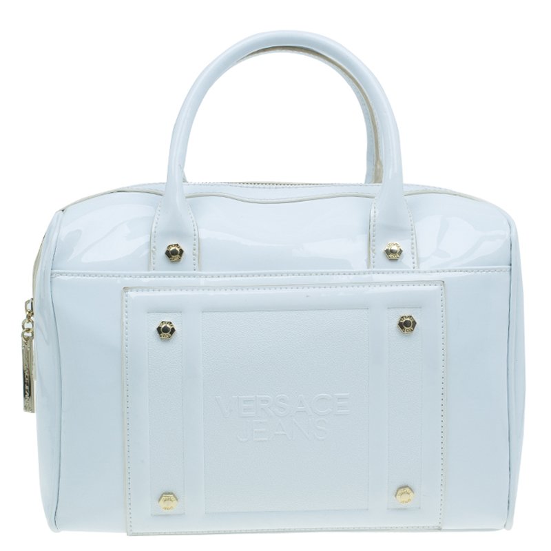 versace jeans white bag