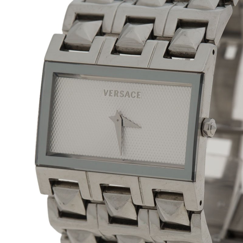 Versace White Stainless Steel 75Q Women's Wristwatch 32MM
