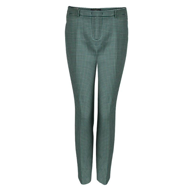 Pre Owned Weekend by Max Mara Green Tapered Trousers  M
